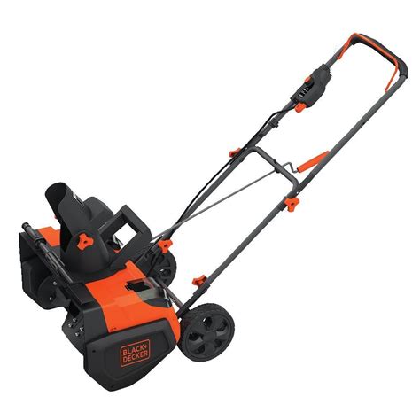 black & decker snow thrower